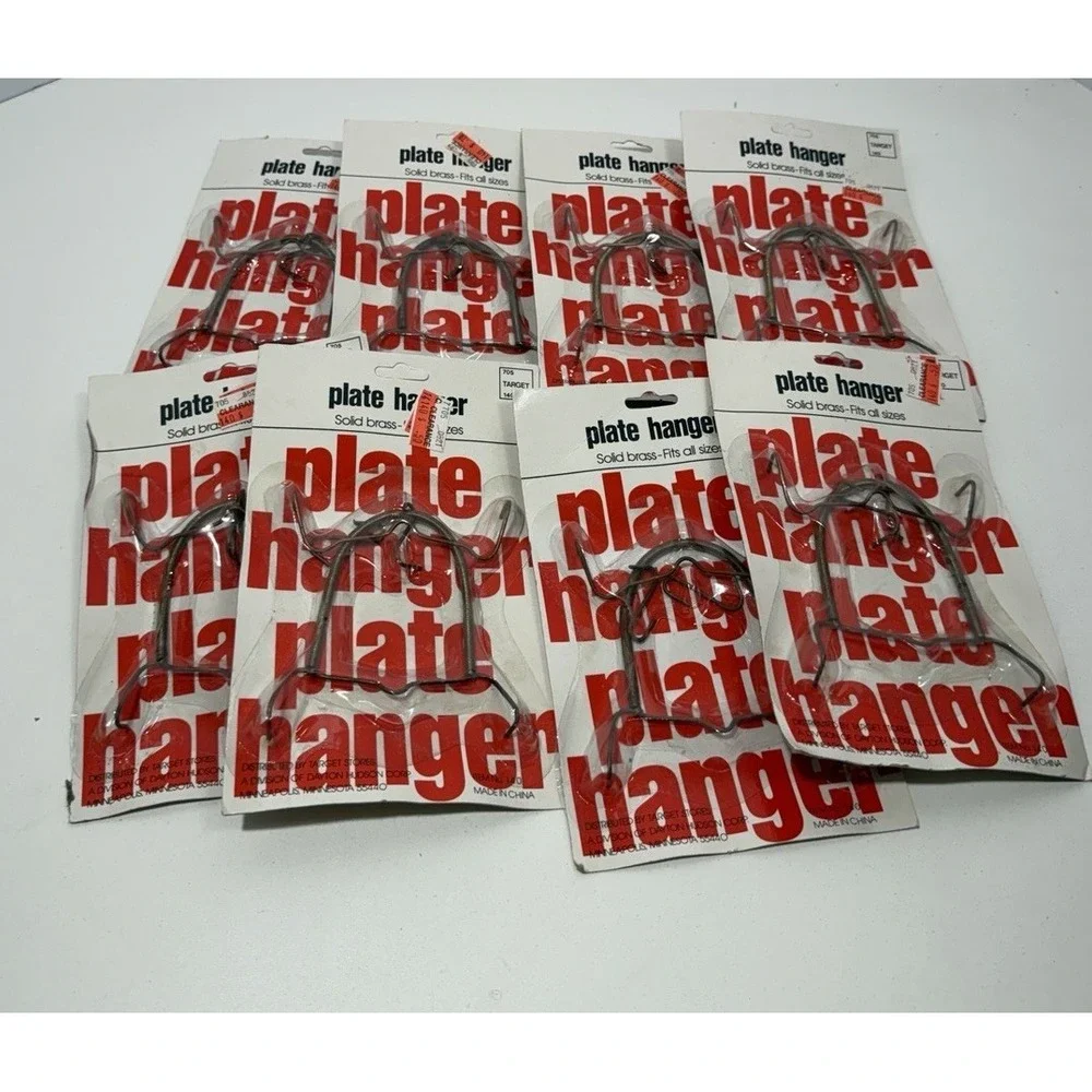 Solid Brass Plate Hangers for 8-10